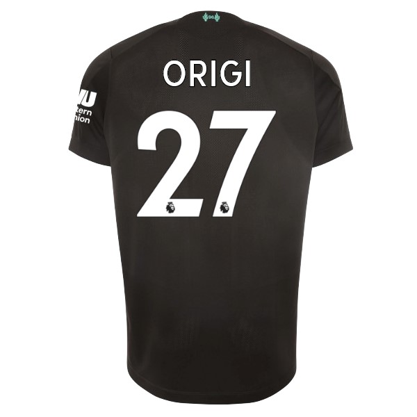 Camiseta Liverpool NO.27 Origi 3ª 2019/20 Negro